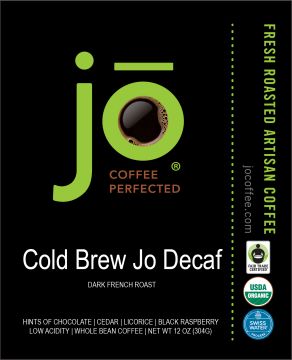 Cold Brew Jo Decaf - 12 oz. Whole Bean